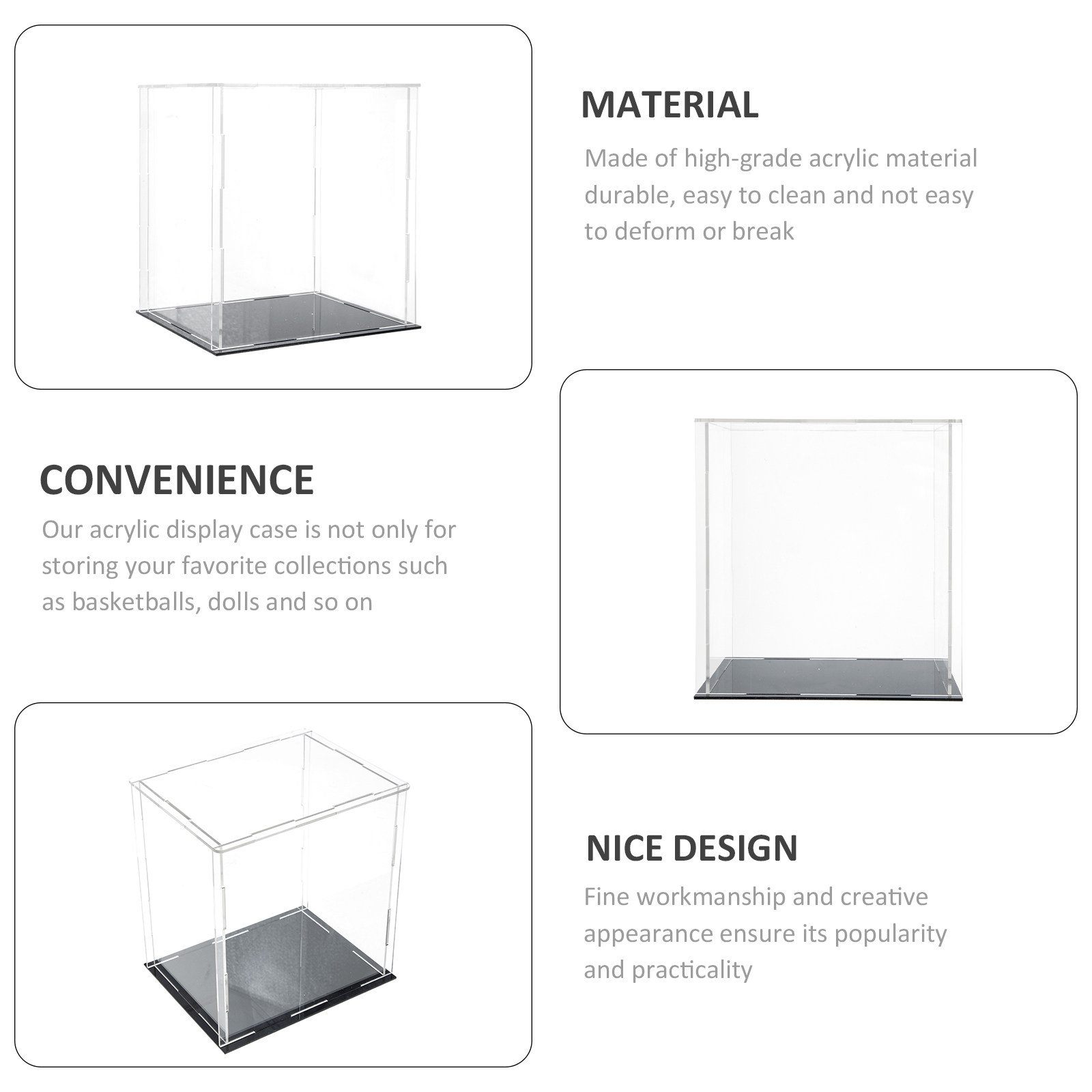 Acrylic Transparent Display Ca - Display Case Acrylic ulasan dan harga