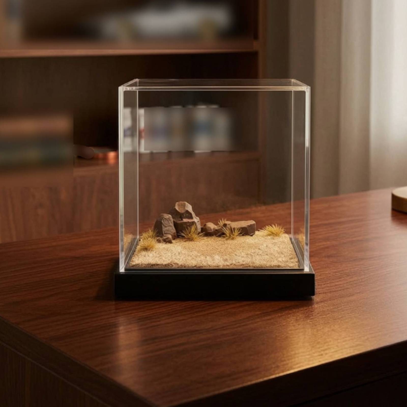 Miniature Scene Platform Clear - Display Case Acrylic ulasan dan harga