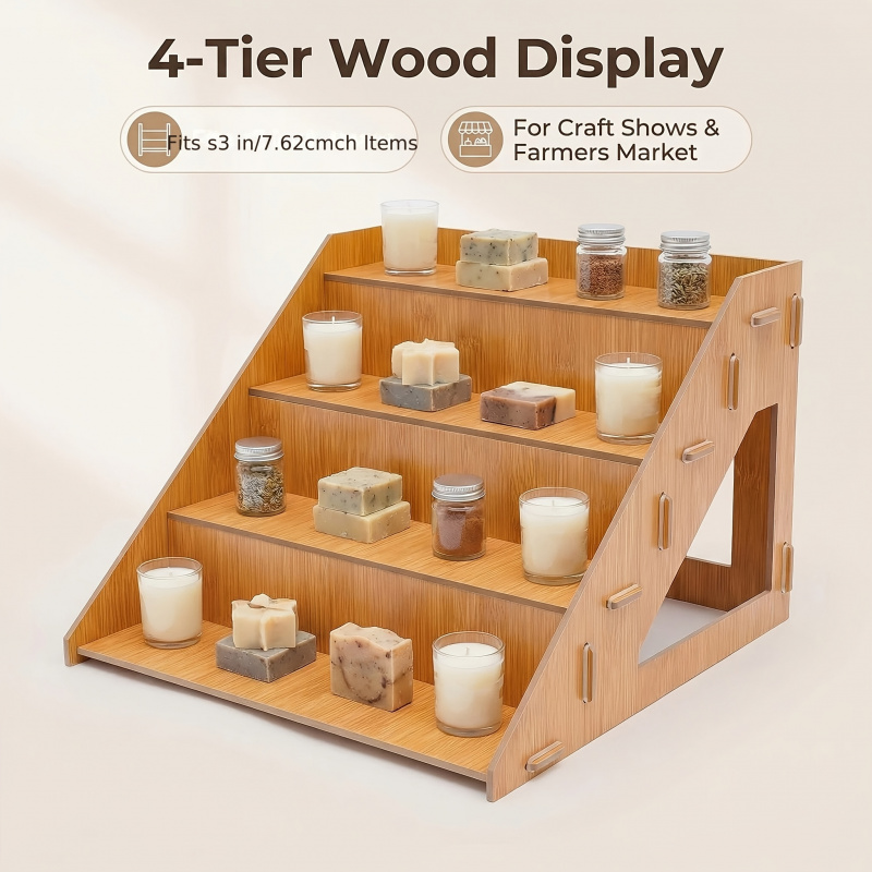 Wooden Display Rack, Farm Mark - Pop Display Shelf ulasan dan harga
