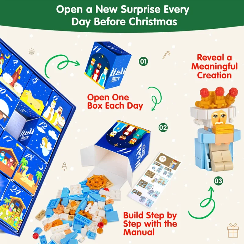 2026 Christmas Advent Calendar - Building Block Mini ulasan dan harga