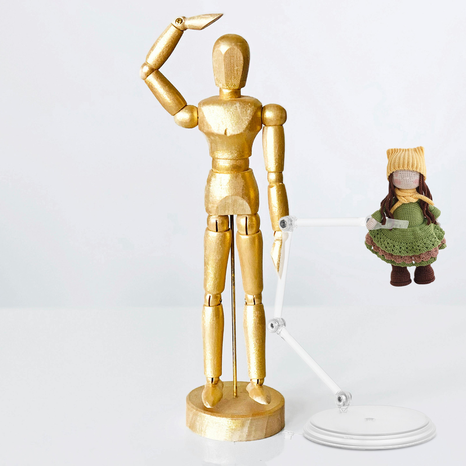 3Pcs Clear Adjustable Action F - Action Figure Stand ulasan dan harga